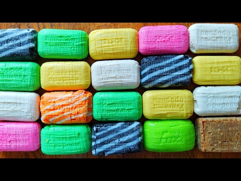Soap CUBES / Crushing crunchy dry soap / Soap Carving ASMR\Relaxing Sounds !No talking