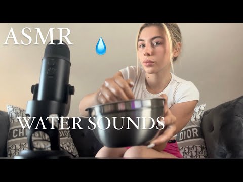 ASMR | WATER SOUNDS & DROPS 💦 Blubbern, spritzen, nass und feucht 💧 WET | Tropfen [German]