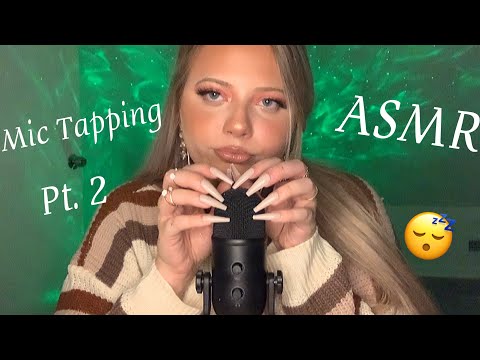 ASMR Long Nails Tapping on the Mic