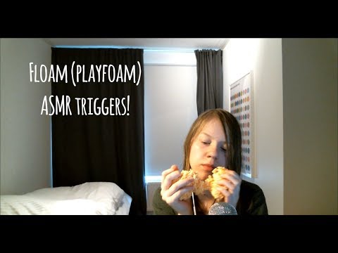 Floam ASMR Triggers! (Whispering, Tapping, Sticky Sounds, Crinkling)