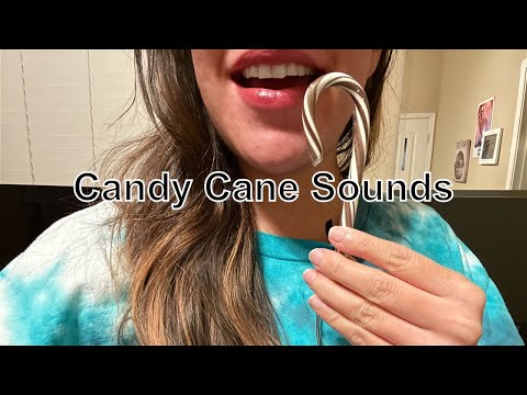 ASMR Sucking on a candy cane! Aggressive mouth sounds