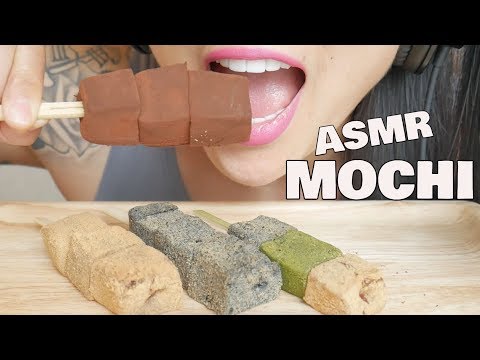 ASMR MOCHI on a STICK (SOFT STICKY EATING SOUND) | SAS-ASMR