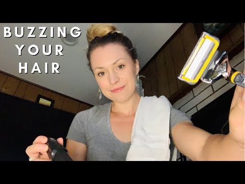 BUZZING AND SHAVING YOUR HEAD ROLEPLAY ASMR | Shaving Your Head ASMR | Buzzing And Shaving Sounds