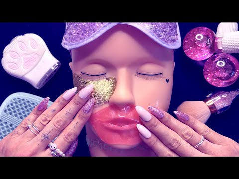 ASMR Beauty Spa Night - Eye and Lip Pad Masks, Skincare, Personal Attention, German/Deutsch RP