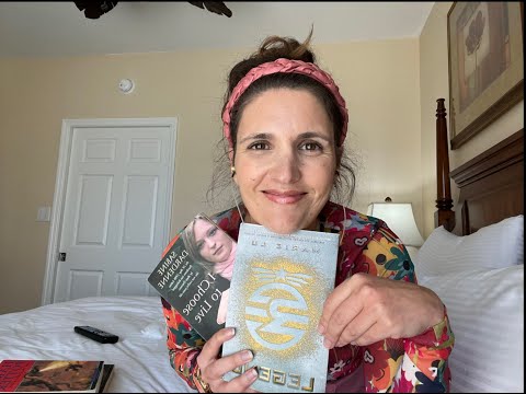 ASMR - What books I brought on vacation (whispered)