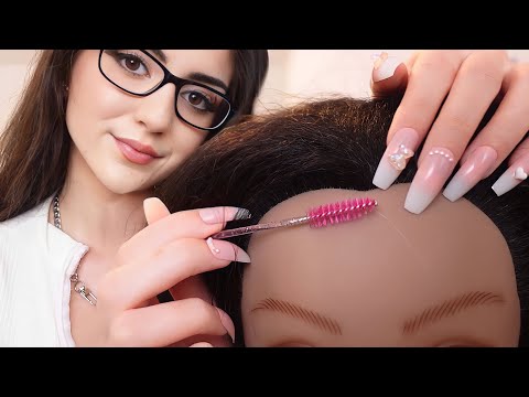 The Most Relaxing Hairline Treatment ASMR scalp massage, scratching, brushing