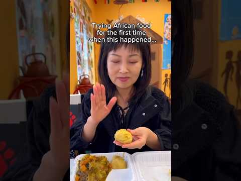 TRYING AFRICAN FOOD FOR THE FIRST TIME #shorts #viral #mukbang