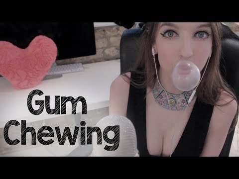 ASMR Gum Chewing & Close Up Whispers