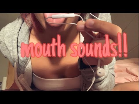 asmr mouth sounds, licking etc.