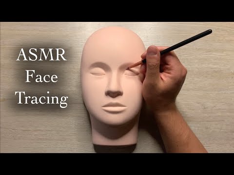 ASMR Gentle Face Tracing On Mannequin (Whispered)