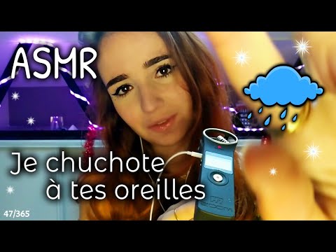 ASMR Français 🌺 Je chuchote à tes oreilles 👂 (close up, + pluie)