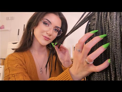 Your BFF Oils Your Braids & Itchy Scalp At Sleepover Party ~ ASMR Personal Attention