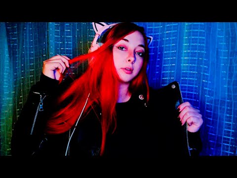 ✨ ASMR Leather  Jacket Sound Leather Rubbing Tapping and Scratching
