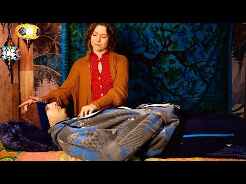 ASMR Reiki | Real Person Energy Healing Session (soft music, hand movements, guided sleep)