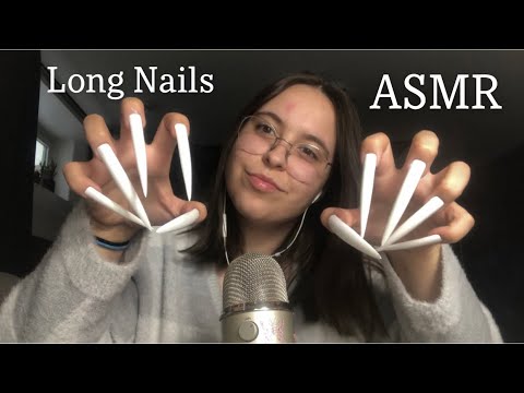 Super Long Nails Tapping & Scratching & Mic Scratching & Tapping ASMR
