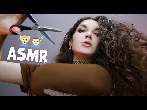 АСМР Стрижка волос и массаж головы ✂️💆‍♂️ ASMR Haircut and massage 🥰