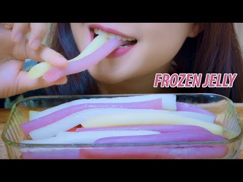 ASMR Frozen jelly stick , ICE EATING SOUNDS | LINH-ASMR