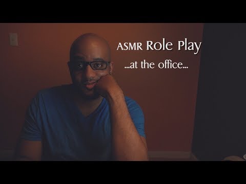 ASMR Role Play | Chillin' & Relaxin' w/a Friend at his office | Soft Speaking | Typing