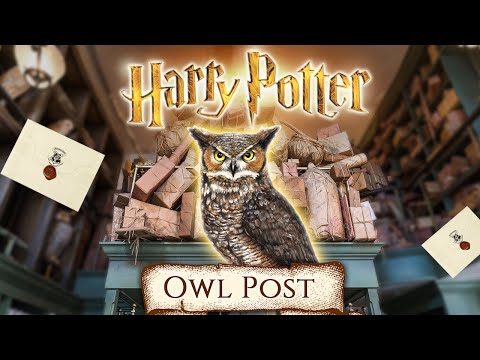 Owl Post 🦉 [ASMR] Diagon Alley - Harry Potter inspired Ambience 📝 Letter writting ✉️ Package sounds📦