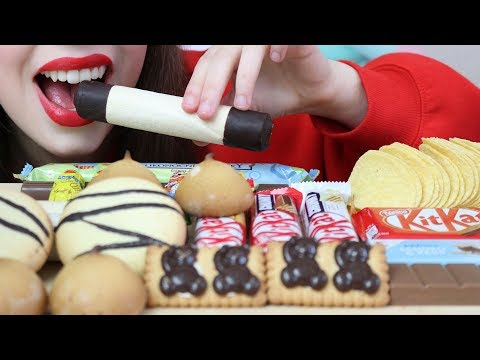 ASMR Easter SNACKS & CHOCOLATE Eating (Extreme CRUNCH) No Talking