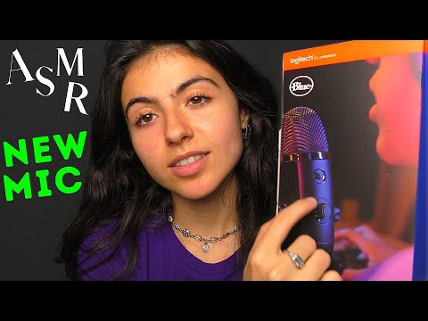 ASMR || unboxing & using a new mic