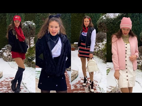 ASMR Winter Outfits With Dresses - Tingly Voiceover