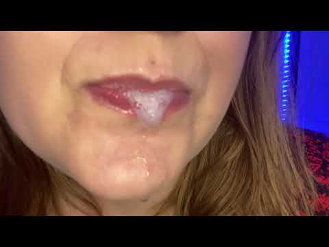 ASMR | WET lens licking + lip licking (SPIT/DROOL) 💦💋