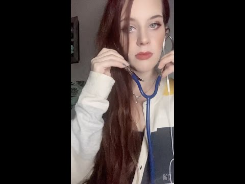 ASMR Request Doctor Treats your Anxiety, Heartbeat sounds, Mouth Sounds