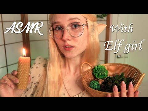 ASMR elf girl found you in the forest 🌲