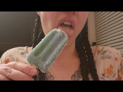 Icicle Popsicle ASMR 🧊 Slurping Mouth Sounds
