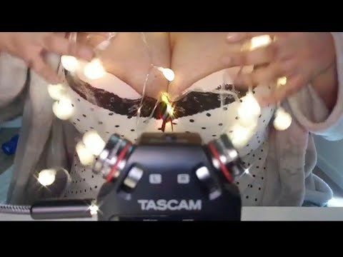 #asmr Fairy Lights Clicking Robe Wearing Triggers British Accent Tascam DR-05X Binaural Tingles