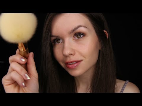 ASMR - Face Brushing to Help You De-stress ❤️ Personal Attention // Ear to Ear Whispering