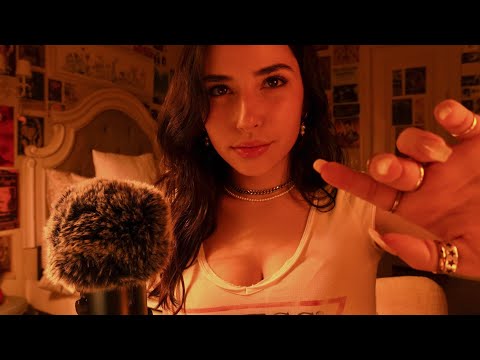 ASMR: repeating my intro & outro♡ (gentle whispers, comforting hand movements, personal attention)