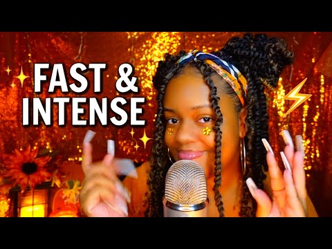 ASMR ✨FAST & INTENSE MOUTH SOUNDS 👄⚡+ HAND MOVEMENTS FOR ENDLESS TINGLES 🤤✨ (CHAOTIC TINGLES✨)