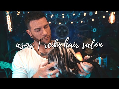 ASMR | Reiki Hair Salon | Shampoo, Scalp Check, Hair-brushing | Whisper Male
