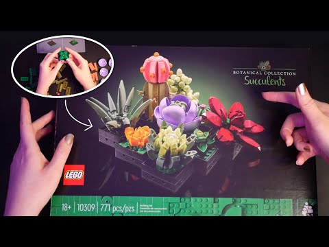 Lego ASMR 🌱 Building Tiny Succulents with You! 🌵 Binaural Soft Spoken