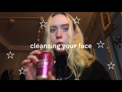 lofi asmr! [subtitled] face cleansing!