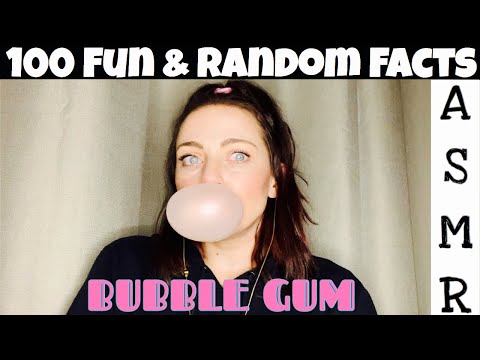 ASMR | 100 Fun & Random Facts | Bubble Gum Pops 🍬
