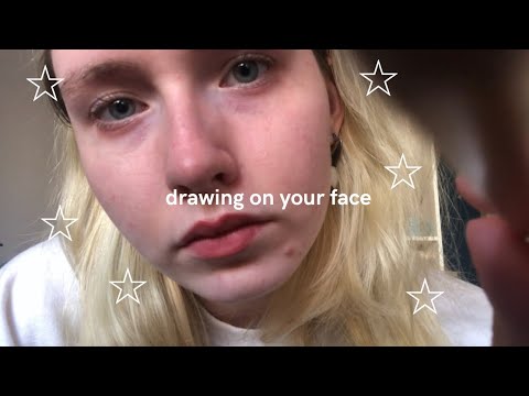 lofi asmr! [subtitled] drawing on your face!