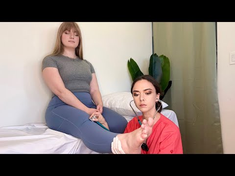 ASMR Full Body Joint Exam & Back Massage Therapy @CaitC-ASMR 'Unintentional' Style Medical Role Play