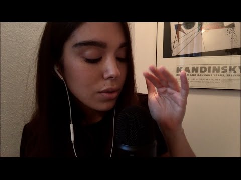 ASMR | Repeating "Calm", "Relax", "Release" [mouth sounds, trigger words, hand movements]