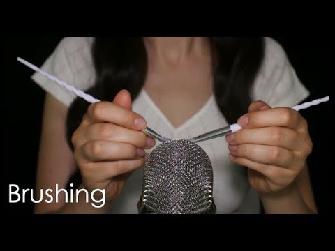 ASMR Tingly Mic Brushing with Small Brushes (No Talking)