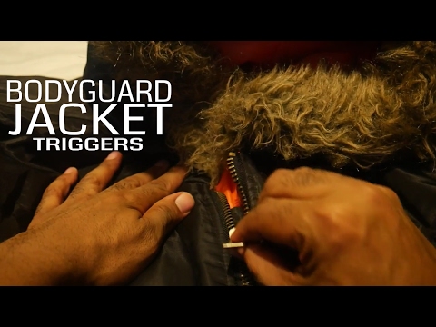 ASMR - Bodyguard Jacket Triggers for DEEP Relaxation (No Talking)