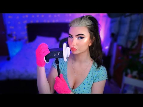 ASMR Glove Massage - Intense Ear Attention w/ Mouth Sounds, Textured Cupping, Ear Blowing & Delay