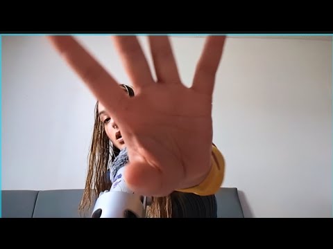 ASMR hand movements and mouth sounds