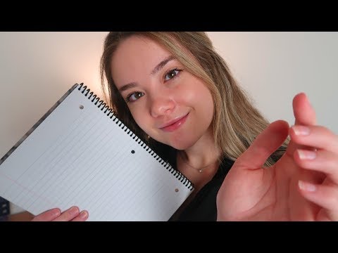 ASMR LIFE COACH Helps With New Year Resoloutions Roleplay! Typing, Writing, Book Sounds