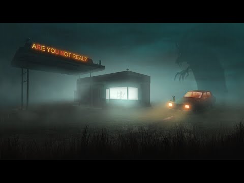 Abandoned Gas Station at the End of the World | ASMR Ambience | Moody Rain Ambient