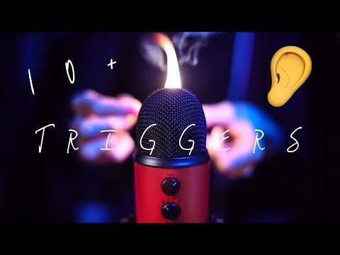 👂 ASMR 10+TRIGGERS 👂 over 1 hour! Soft light! Tapping, scratching, matches, lid and MORE!
