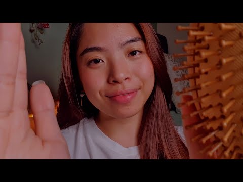 ASMR Brushing Your Hair Until You Fall Asleep 💗 Slow & Gentle (Layered Sounds)