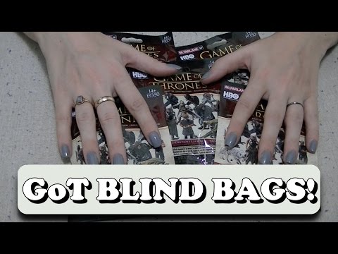 ASMR Blind Bag Opening: Game of Thrones (Binaural, Intense Crinkles)
